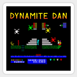 Mod.9 Arcade Dynamite Dan Video Game Sticker